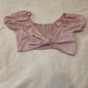 Pink crop top